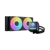Tản Nhiệt Nước GAMDIAS CHIONE P5-240 ARGB Black – AIO 240mm | Màn Hình LCD IPS 3,4 Inch
